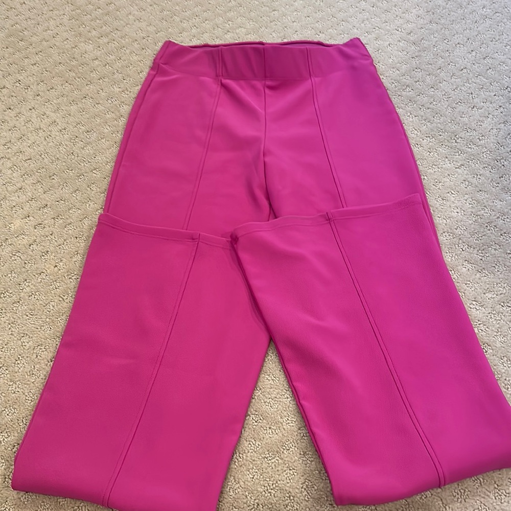 pink garage flare pants! size small